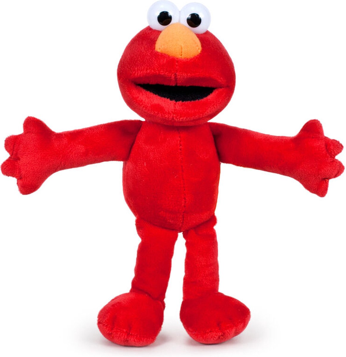 Elmo - Sesamstraat Pluche Knuffel 22 cm {Sesamestreet Plush Toy | Sesam Straat Speelgoed Knuffeldier Knuffelpop voor kinderen jongens meisjes | Cookie Monster, Elmo, Oscar Mopperkont, Bert, Ernie}